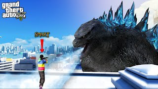 မြို့ထဲကို ဂေါ်ဇီလာကြီး ဝင်လာပြီ  Godzilla in GTA V  SMART On Live [upl. by Angrist308]