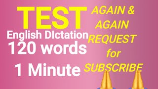 120 Words 0ne Minute Shorthand English Dictation Shorthand Passages Speed Shorthand Dictation [upl. by Aiam]