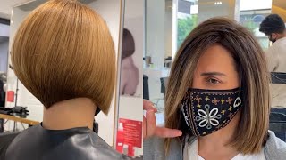 CHEVEUX COURTS pour femmes  idée coiffure tendance au carré coiffure milong 2021💇‍♀️ [upl. by Edmond]