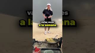 Preparan receta de comida en el desierto y una tormenta de arena se lo traga 🍝🤔 Shorts [upl. by Idoux]