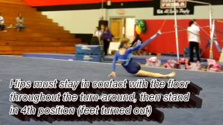 USAG AAU Gymnastics Level 5 Floor Exercise Routine Tutorial [upl. by Niamor]