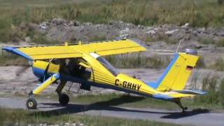 PZL104 WILGA 35 Taxiing Takeoff and Touch and Gos CSU3 [upl. by Tolkan]