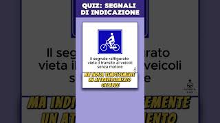 Quiz patente B Argomento Segnali Di Indicazione [upl. by Licht387]