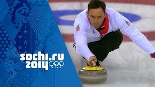 Curling  Mens SemiFinal  Sweden v Great Britain  Sochi 2014 Winter Olympics [upl. by Aihseyk]