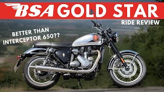 BSA Gold Star 650  Ride Review  Walkaround Specs Price  Better than Interceptor 650 bsa [upl. by Seda591]