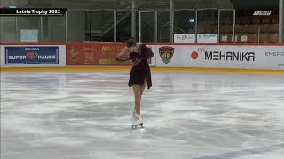 Marilena Kitromilis – 2022 Latvia Trophy FS [upl. by Tremain]