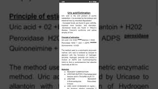 uric acid estimation [upl. by Orlene889]