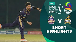 Short Highlights  Quetta Gladiators vs Peshawar Zalmi  Match 9  HBL PSL 8  MI2T [upl. by Euqinor521]