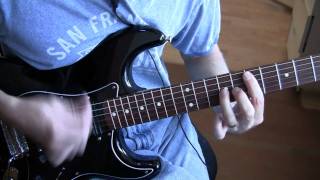 Part 7 Ultraviolet U2 Guitar Tutorial  Lesson  Verse contd [upl. by Airtemad]