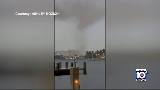 Residents react after massive tornado hits Fort Lauderdale [upl. by Pacifa]