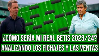 CONSTRUYENDO mi REAL BETIS 20232024 FICHAJES y VENTAS  Pedro González [upl. by Ientruoc]