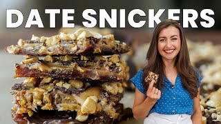 The Best Date Snickers Recipe Just 4 Ingredients [upl. by Ainesej225]