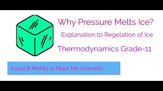 Easy explanation to Regelation of Ice [upl. by Carrick]