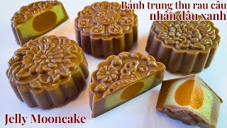 Mooncake 2023  Vegan Mooncake  No flour No egg No bake  Jelly mooncake  Jelly cake recipe [upl. by Ozzy]