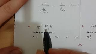 Karekök YKSLYS Matematik LİMİT Test 11 Anlatımlı Çözümleri [upl. by Ferdinand]