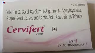 Cervifert Tablet  Vitamin C Coral Calcium LArginine NAcetylcysteine Grape Seed Extract and Lactic [upl. by Fahey244]