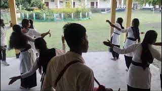 Bihu Dance Reharsal For Freshers  Barkhetri CollegeMukalmua [upl. by Atinauq337]