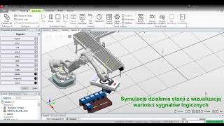 Robotyzacja paletyzacji ABB RobotStudio [upl. by Chard]