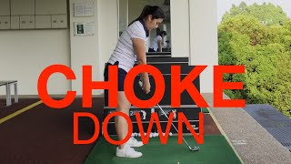 Choking Down a Club  Golf with Michele Low [upl. by Ytsirt635]