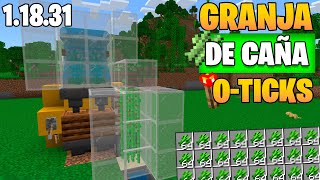 Granja de Caña de Azucar minecraft Bedrock [upl. by Alliuqet379]