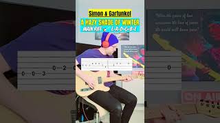 Simon amp Garfunkel  A Hazy Shade of Winter Main Riff Guitar Lesson  Tab guitar tutorial [upl. by Giustino]