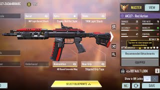 NEW AK117  Red Action  COD MOBILE [upl. by Nilrac]