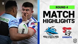 CronullaSutherland Sharks v Newcastle Knights  Match Highlights  Round 4 2022  NRL [upl. by Iahs]