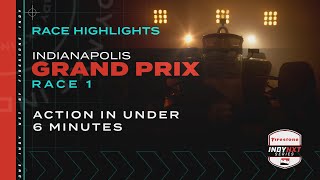 Race Highlights Indianapolis Grand Prix Race 1  INDY NXT by Firestone [upl. by Creamer]