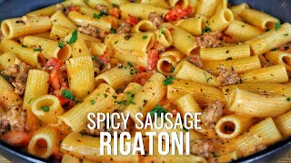 Prepare to Be Amazed by This Spicy Italian Sausage Pasta Dish [upl. by Esenahs514]