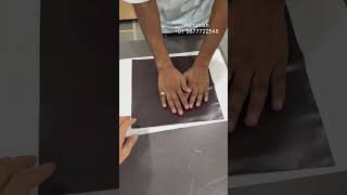 Magnetic sheet to release paper hot melt gluing  91 9877722548 foam hotmeltglue hotmeltmachin [upl. by Talia]