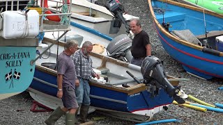 Fishing boats Cadgwith Cove Cornwall 2272022 [upl. by Sikes]