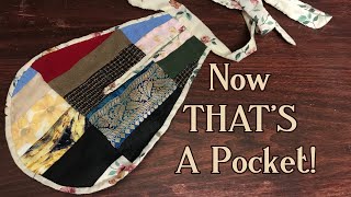 Making an 18th Century Patchwork Pocket [upl. by Sulakcin587]