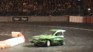 Top gear live 2012 half car racing HD [upl. by Aerdnahs]