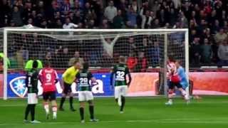 PSV  FC Groningen 52 27 april 2013 Goal Dries Mertens 20 [upl. by Ayhtak]