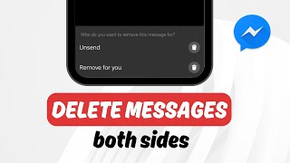 How to Unsend a Message on Messenger  Remove Message for Both Sides [upl. by Robbins]