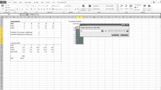 Excel Sensitivity Analysis Part 13  Data Table function [upl. by Andri987]