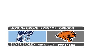 Monona Grove Boys Basketball vs Oregon  Tuesday February 13th 2024 [upl. by Nangatrad]