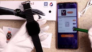 How To Set Wallpaper In Smartwatch T800 Ultra 2 [upl. by Aikim]