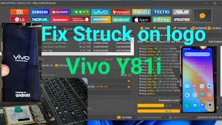 how to flash fix struck on logo vivo y81i 1812 pd1732cf by unlock tool [upl. by Emilia]