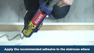 How to Install SMARTCORE Tile Flush Stairnose [upl. by Gerg]