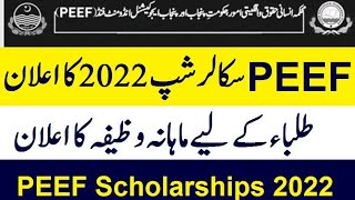 How to Apply PEEF Scholarships 202324 for Intermediate amp Graduation  PEEF 2024 Online Apply [upl. by Gillan716]