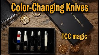 Chroma ColorChanging Knives Set by TCC Magic  lepetitmagiciencom [upl. by Feldstein]