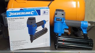 18 gauge air compressor nail gun [upl. by Namwen995]