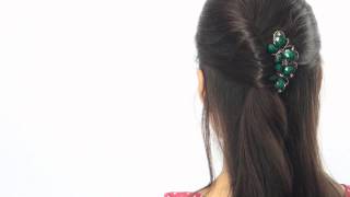 Easy HairStyle Tutorial  Hair Comb [upl. by Airotel]