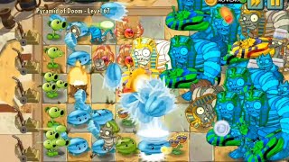 plants vs zombies 2 pyramid of doom max level lv  67 [upl. by Godric]