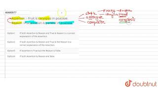 Assertion  Fruit is caryopsis in poaceae Reason Placentation is parietal in poaceae [upl. by Nohs]