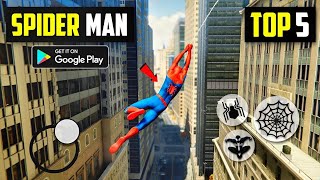 top 5 best spiderman games for android [upl. by Lorelie]