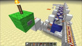 Advanced Horizontal Minecart Dispenser Minecraft 124 [upl. by Enyar]