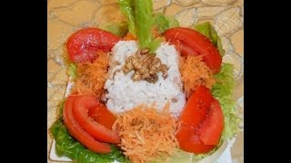 Salade de riz et fruit secسلطة الارز بالفواكه الجافة [upl. by Fishback]