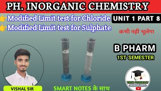 Modified limit test for chloride and sulphate  Pharmaceutical inorganic chemistry b pharmacy 1 sem [upl. by Magulac]